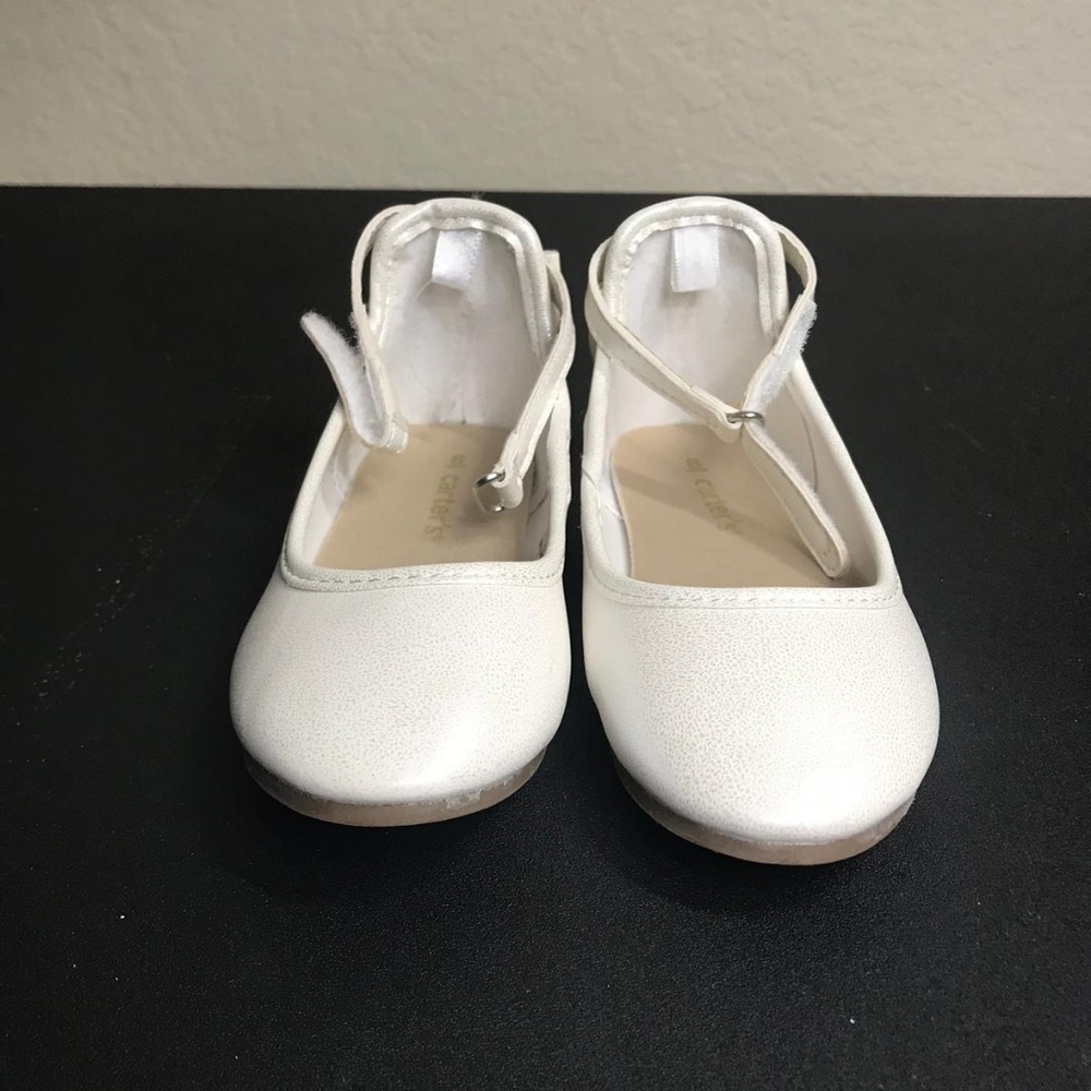 Carter's White Baby Girl Shoes 8